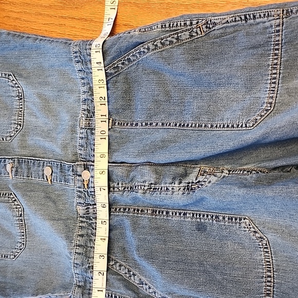 GAP Blue Short Sleeve Denim Jumpsuit - Picture 6 of 10